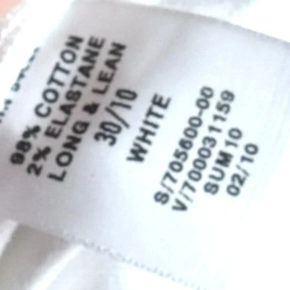 Gap 1969 White Bootcut Flare Jeans 30 Long Y2K Casual - Picture 9 of 10